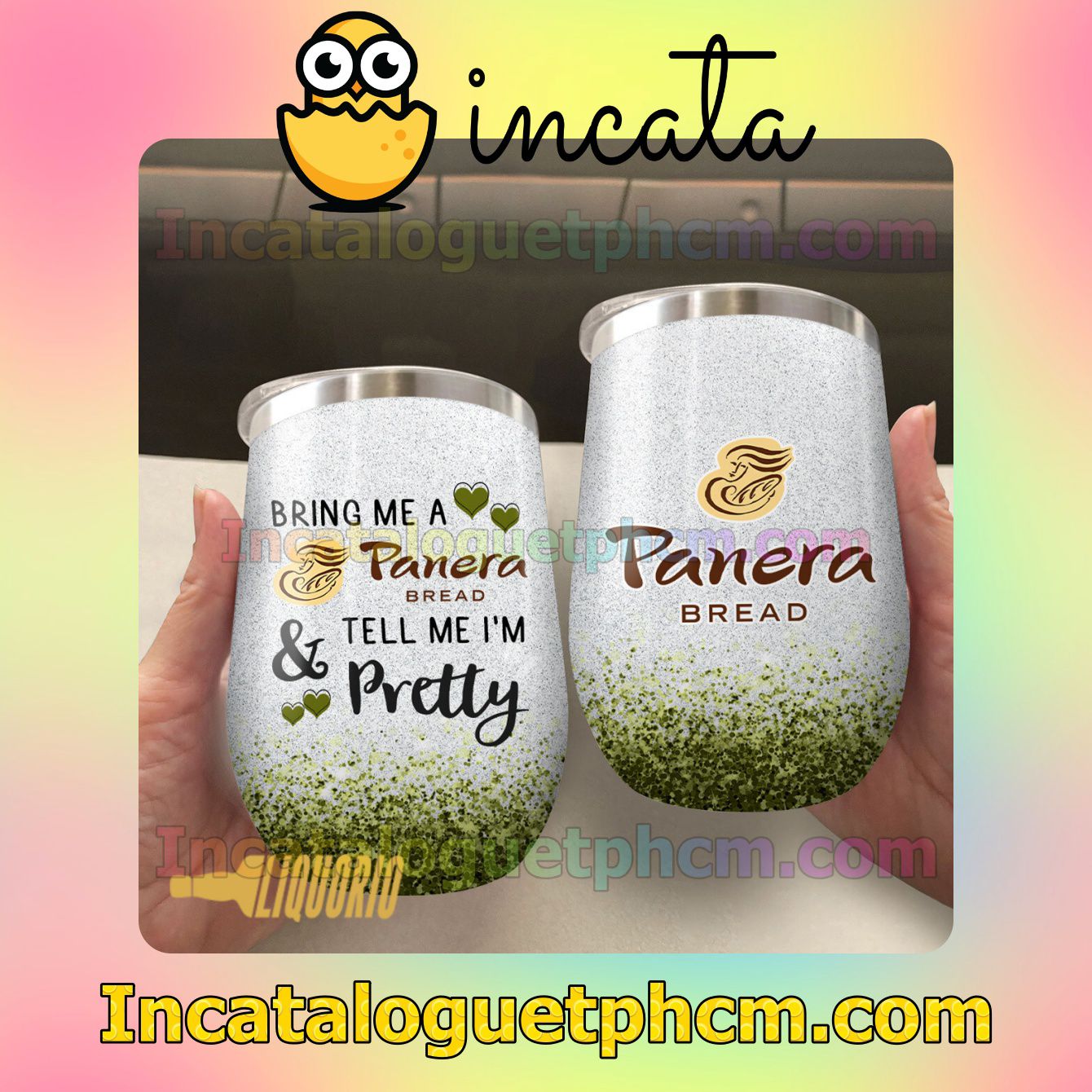 Bring Me A Panera Bread And Tell Me I'm Pretty Tumbler Design Gift For Mom Sister