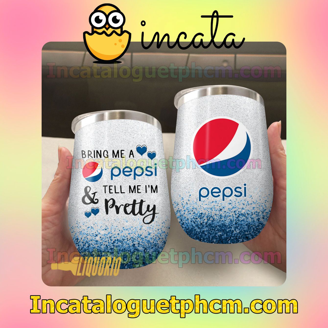 Bring Me A Pepsi And Tell Me I'm Pretty Tumbler Design Gift For Mom Sister