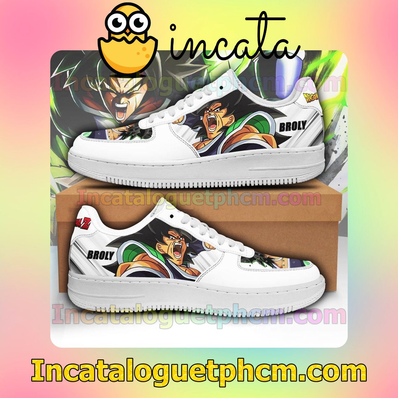 Broly Dragon Ball Z Anime Nike Low Shoes Sneakers