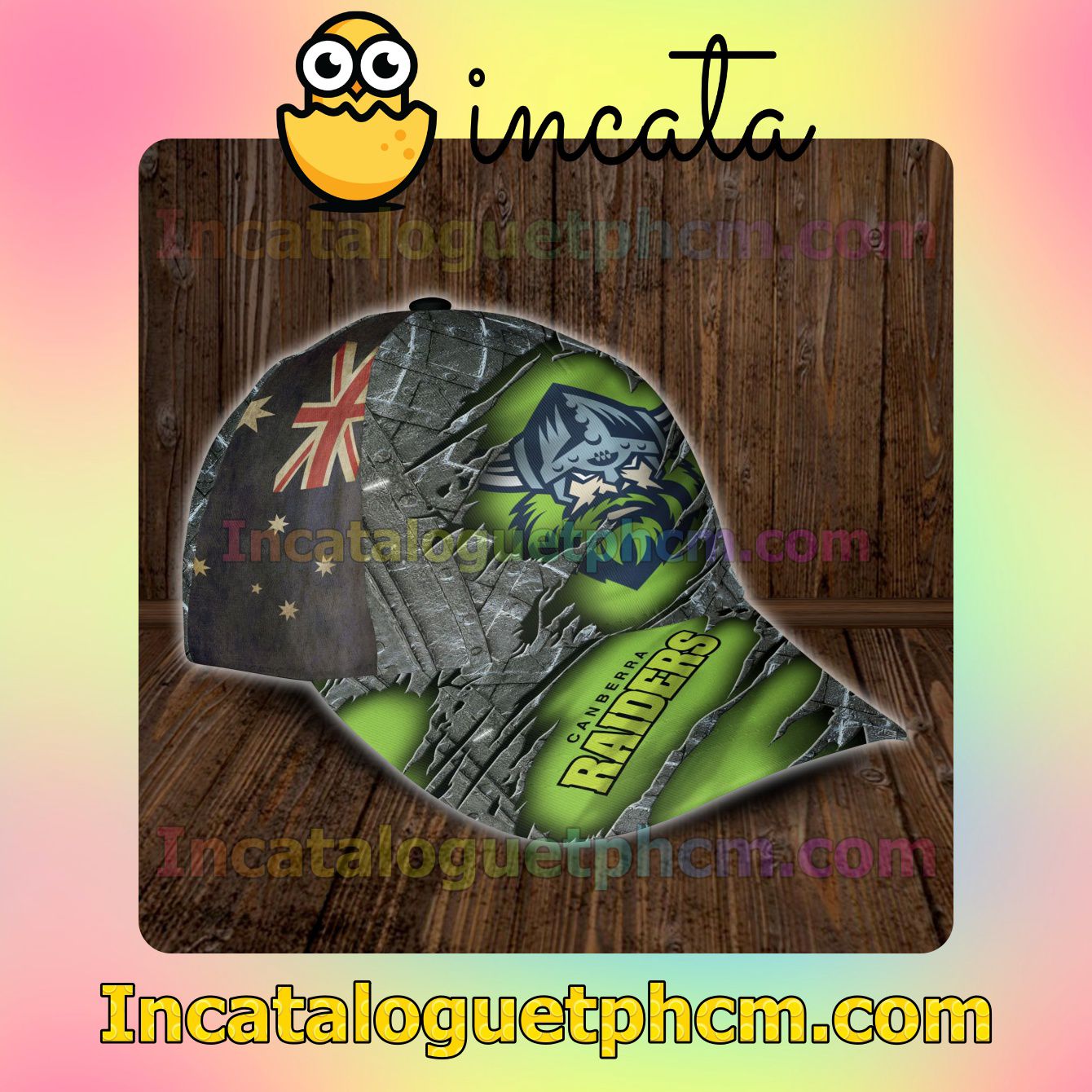 Free Ship Canberra Raiders NRL Customized Hat Caps