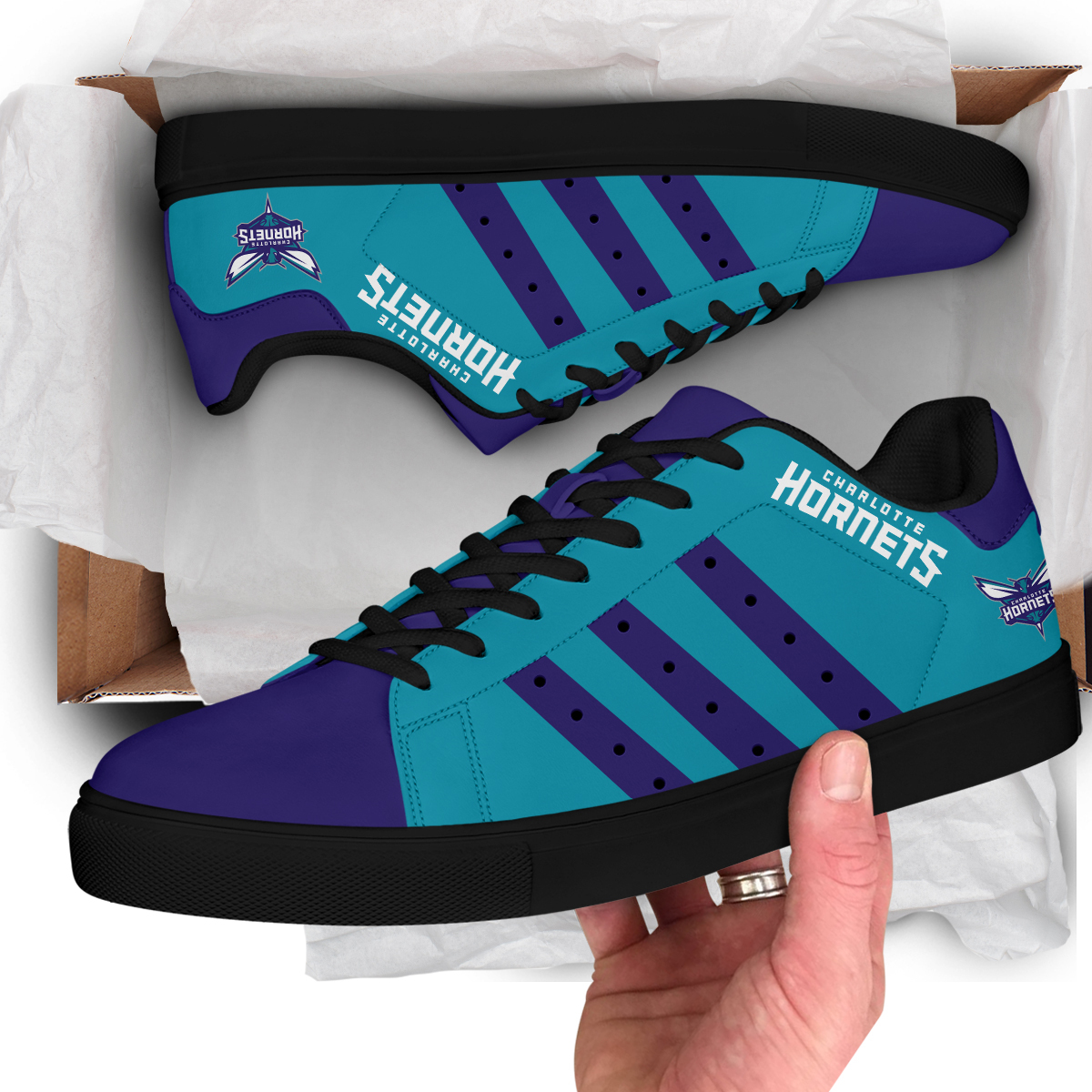 Charlotte Hornets Logo Stan Smith Shoes