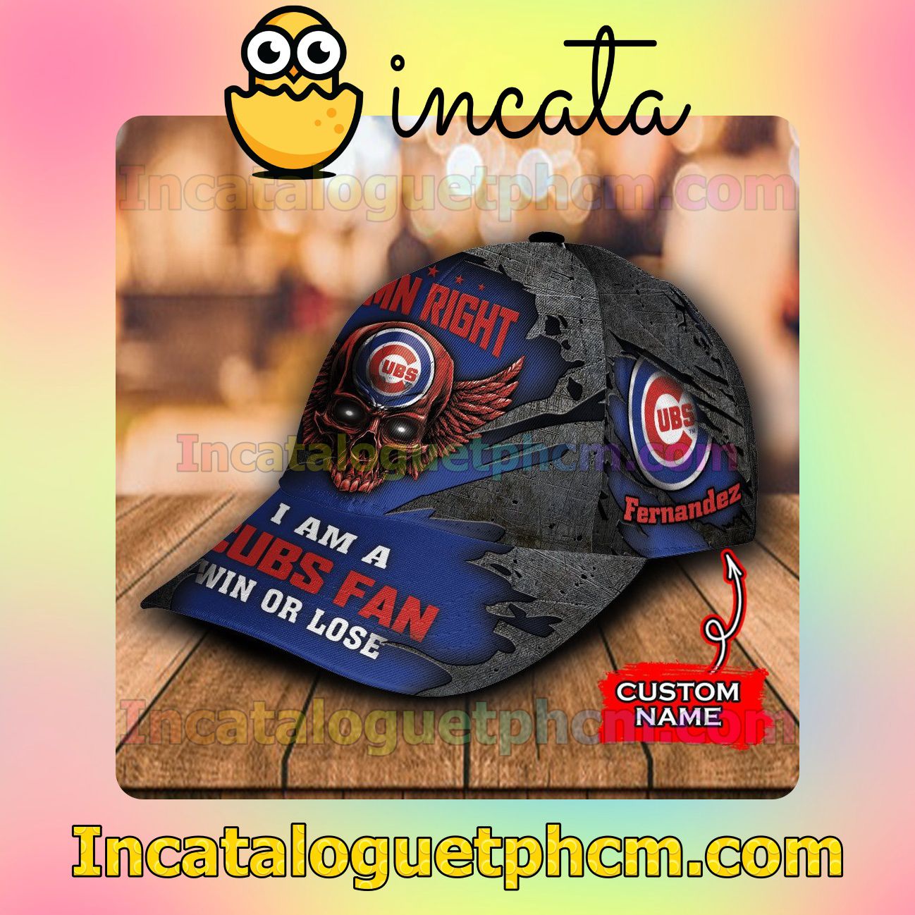 Best Chicago Cubs Damn Right I Am A Fan Win Or Lose MLB Customized Hat Caps