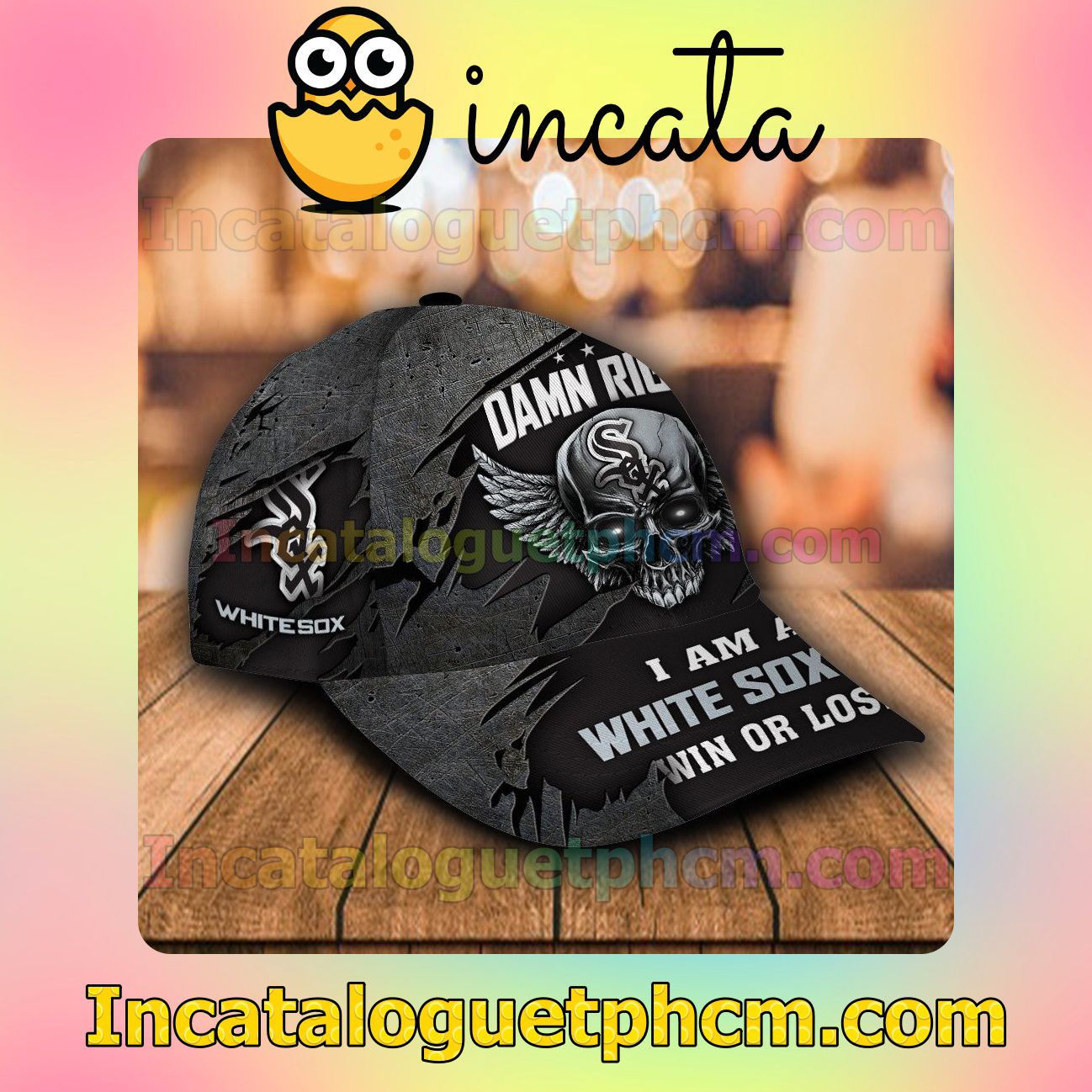 Top Chicago White Sox Damn Right I Am A Fan Win Or Lose MLB Customized Hat Caps