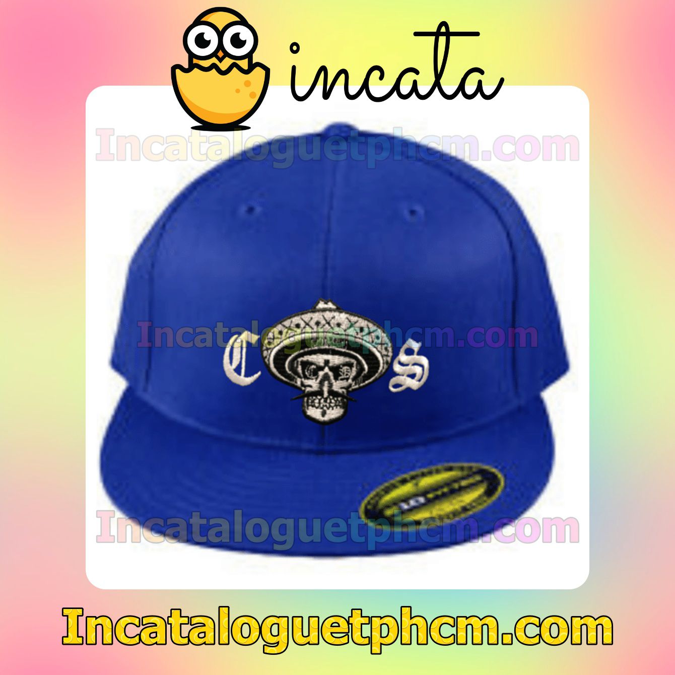 Amazing Chicano Style Blue Classic Hat Caps Gift For Men