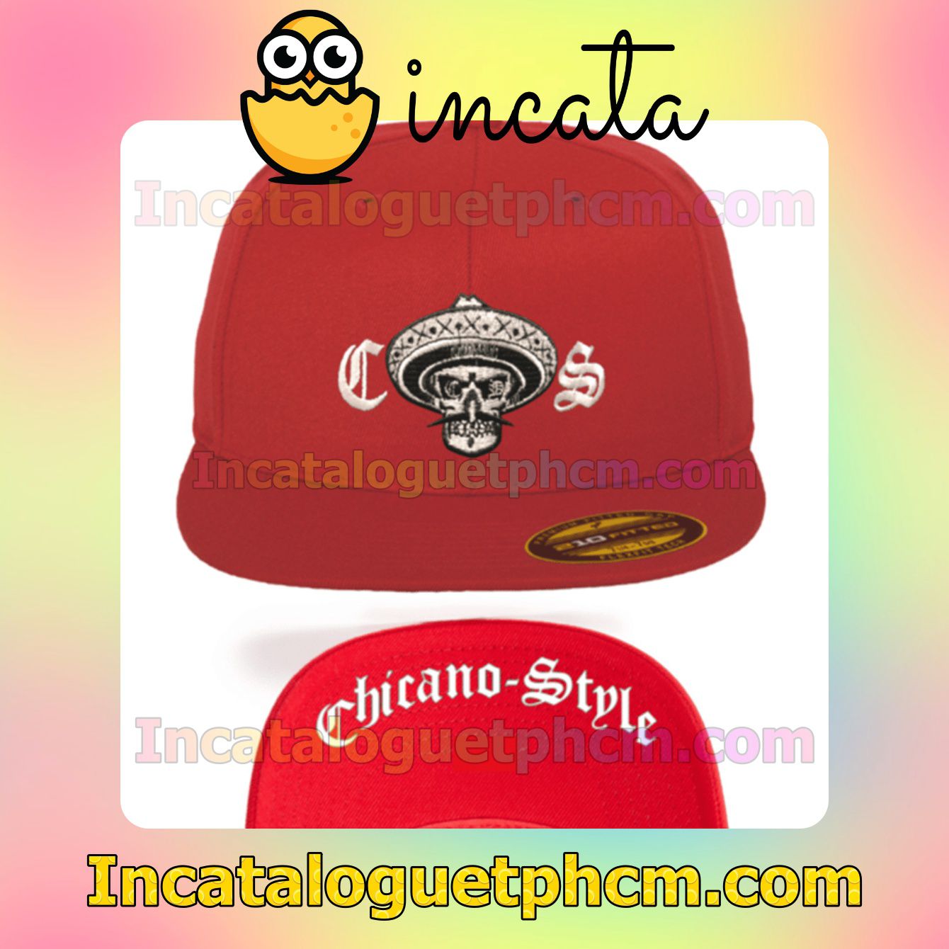 Order Chicano Style Red Classic Hat Caps Gift For Men