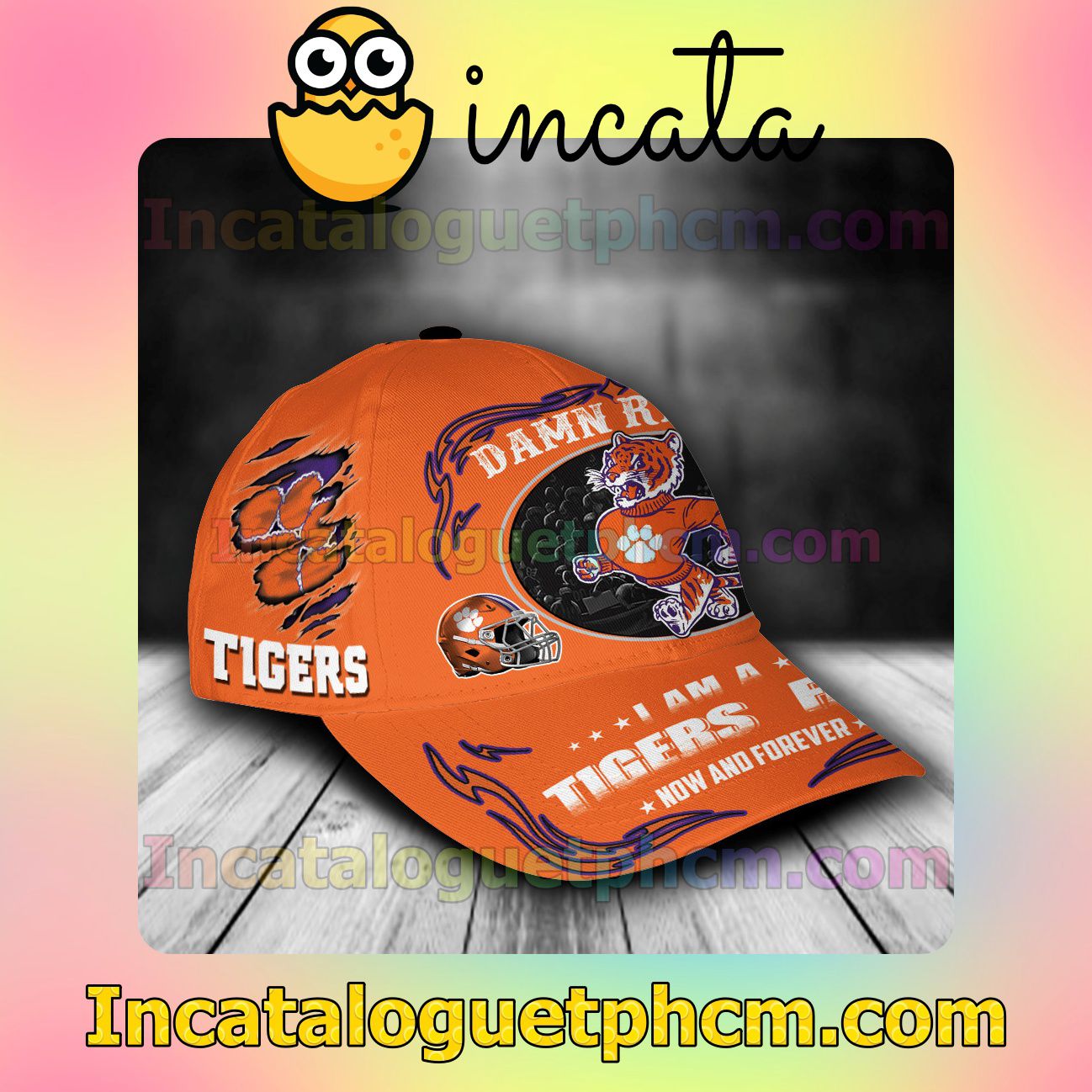 The cheapest Clemson Tigers Mascot NCAA Customized Hat Caps