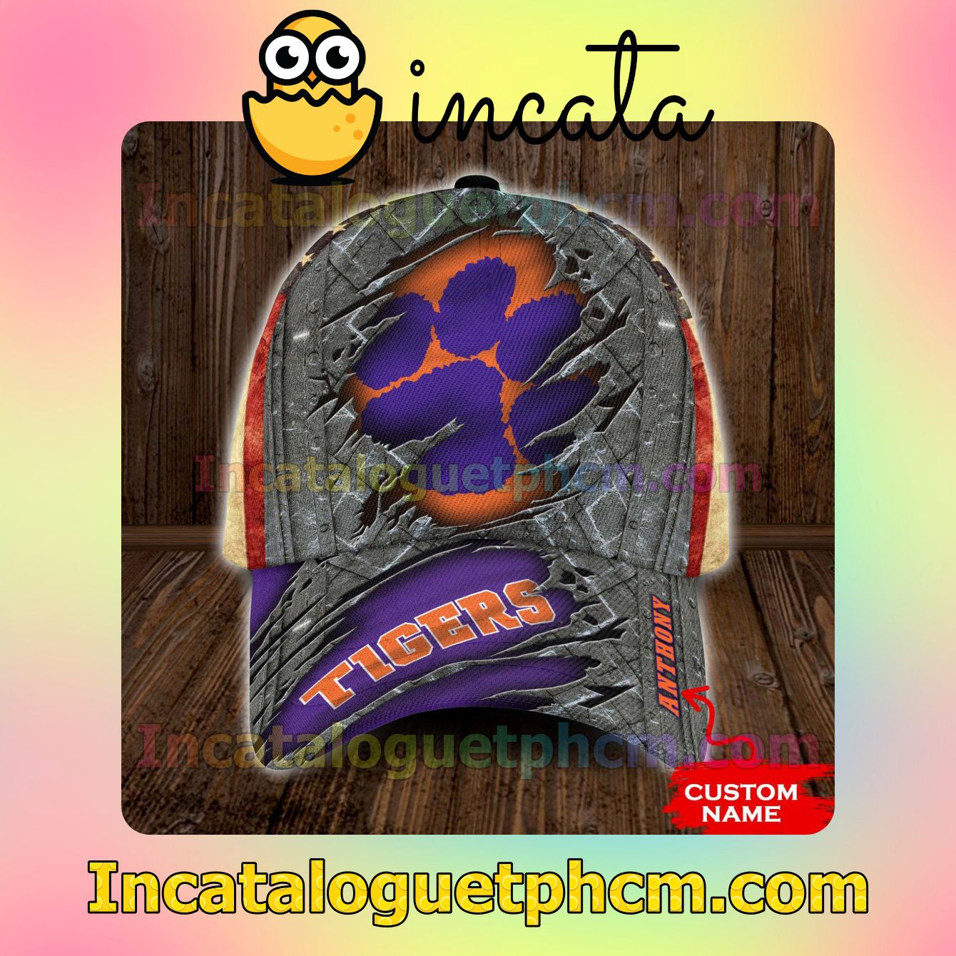 Real Clemson Tigers NCAA Customized Hat Caps