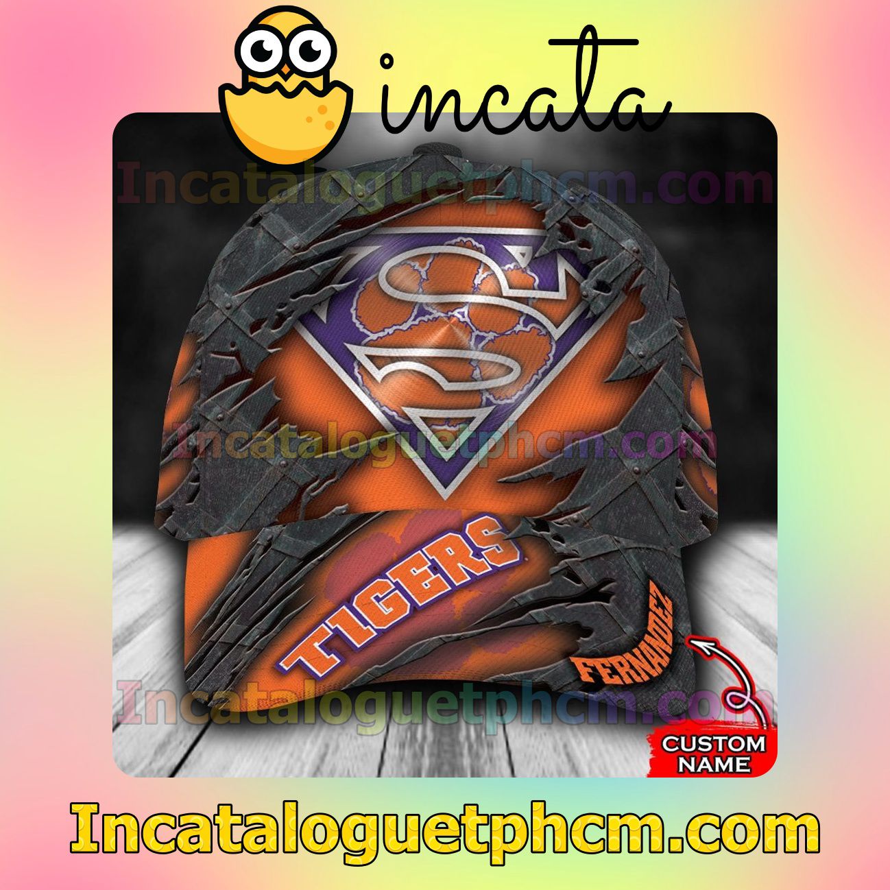 Gorgeous Clemson Tigers Superman NCAA Customized Hat Caps