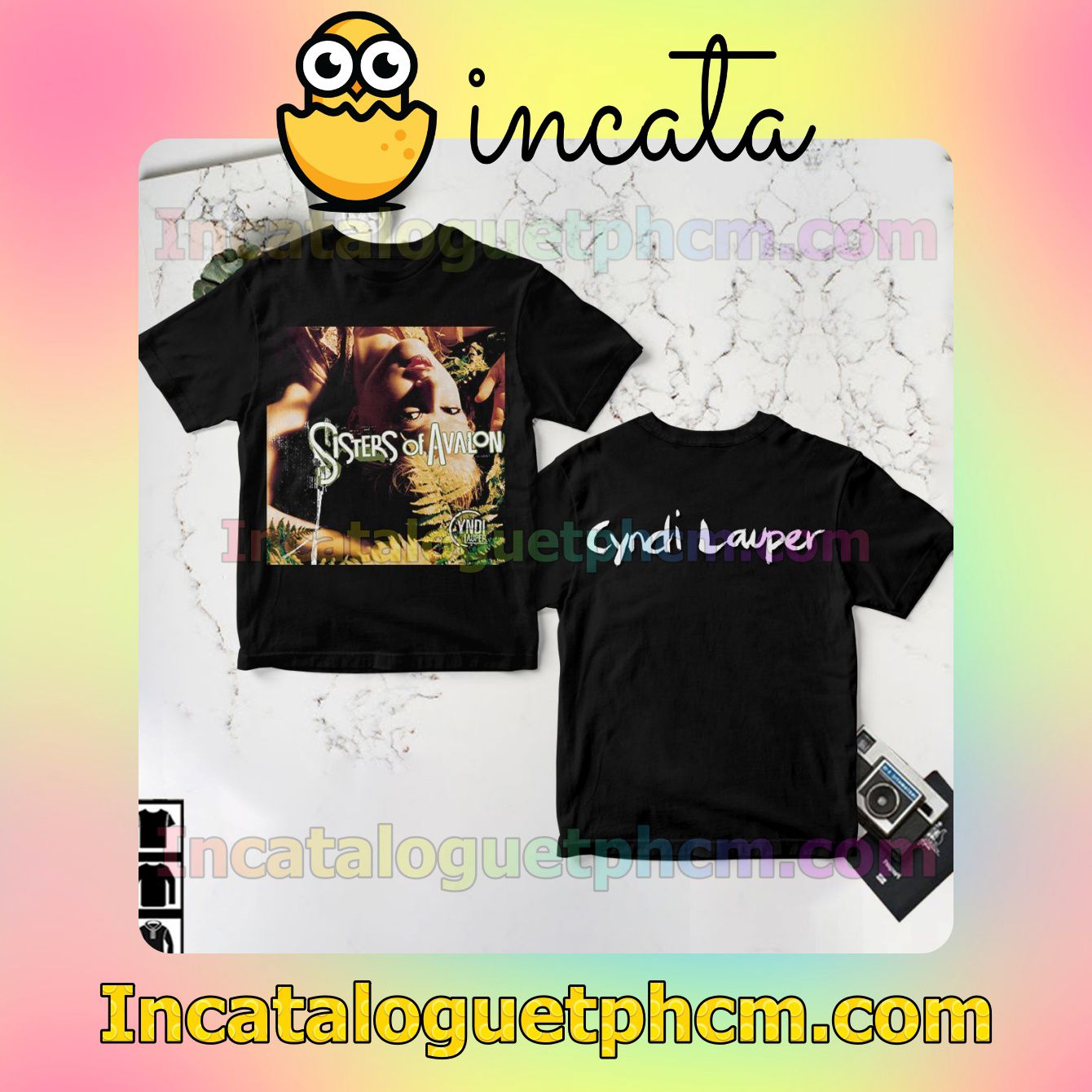 Cyndi Lauper Sisters Of Avalon Album Cover Fan Shirts