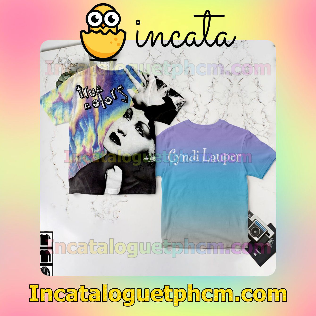 Cyndi Lauper True Colors Single Fan Shirts