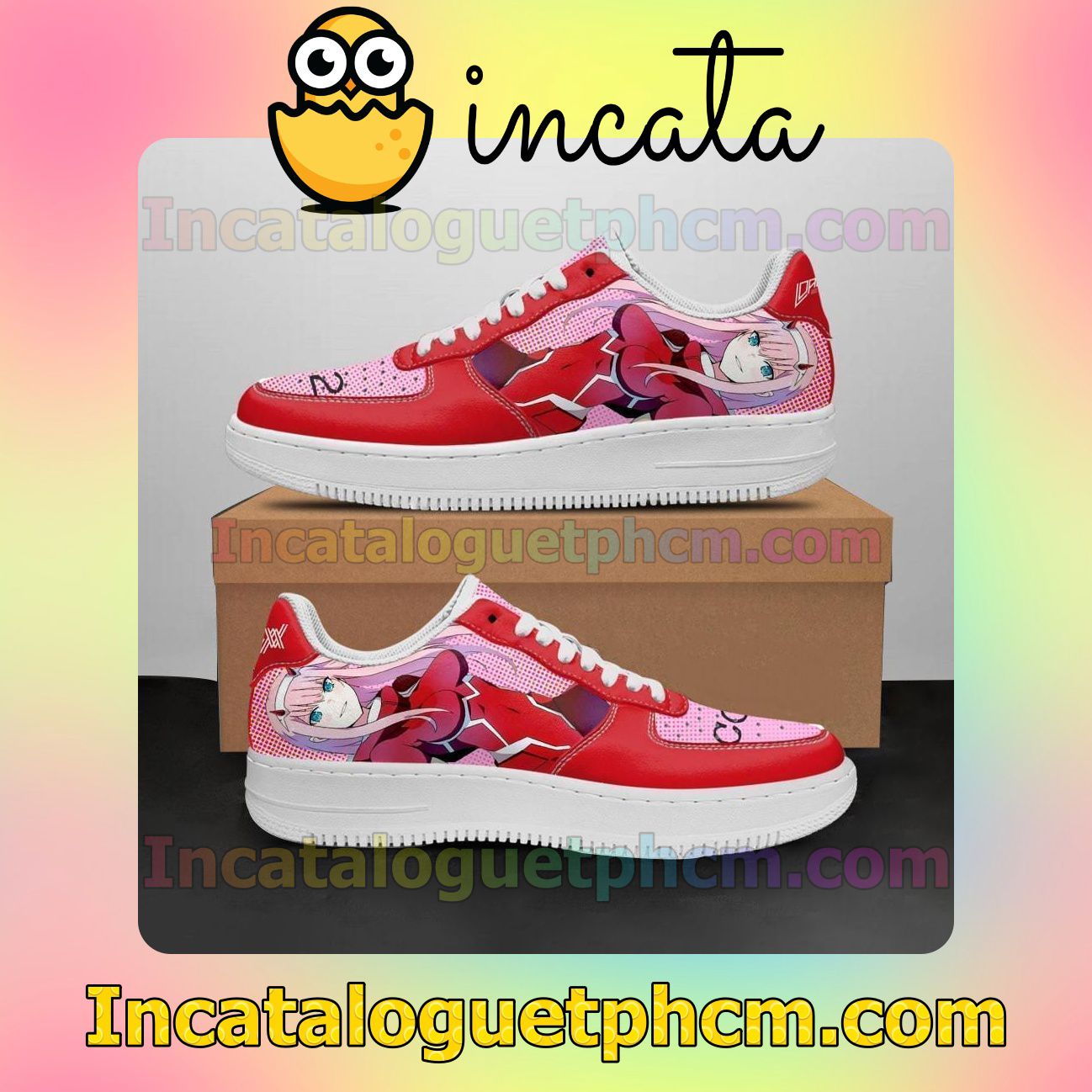Darling In The Franxx Zero Two Anime Nike Low Shoes Sneakers