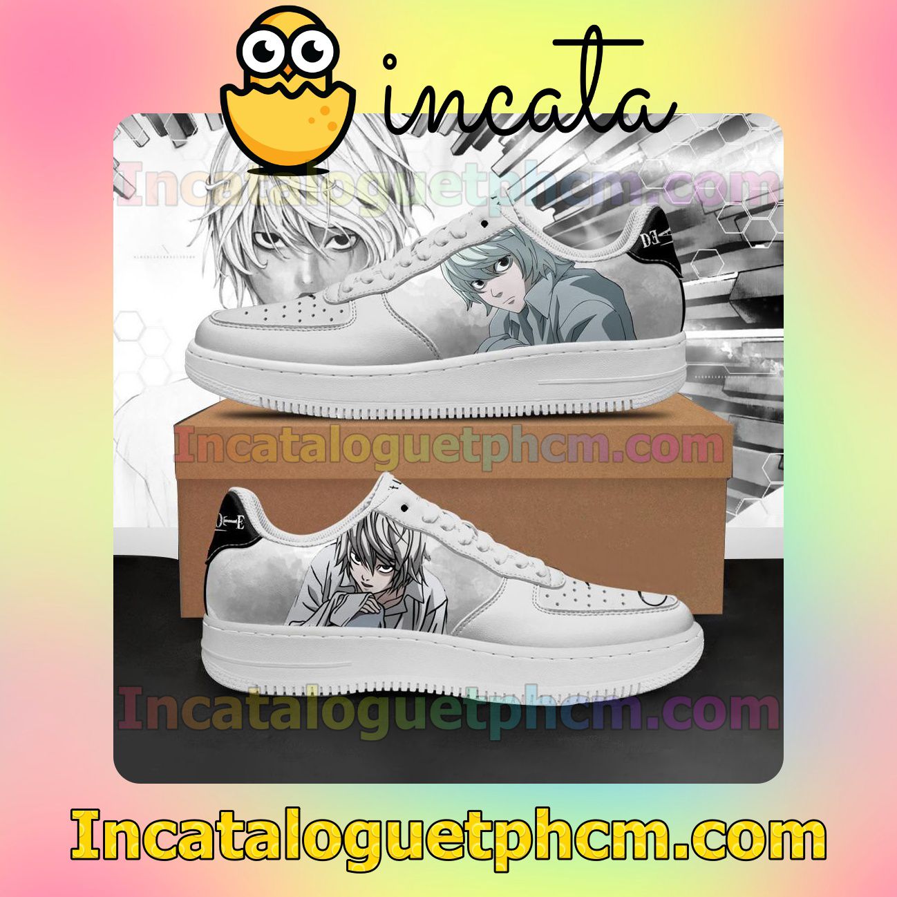 Death Note Near Anime Nike Low Shoes Sneakers