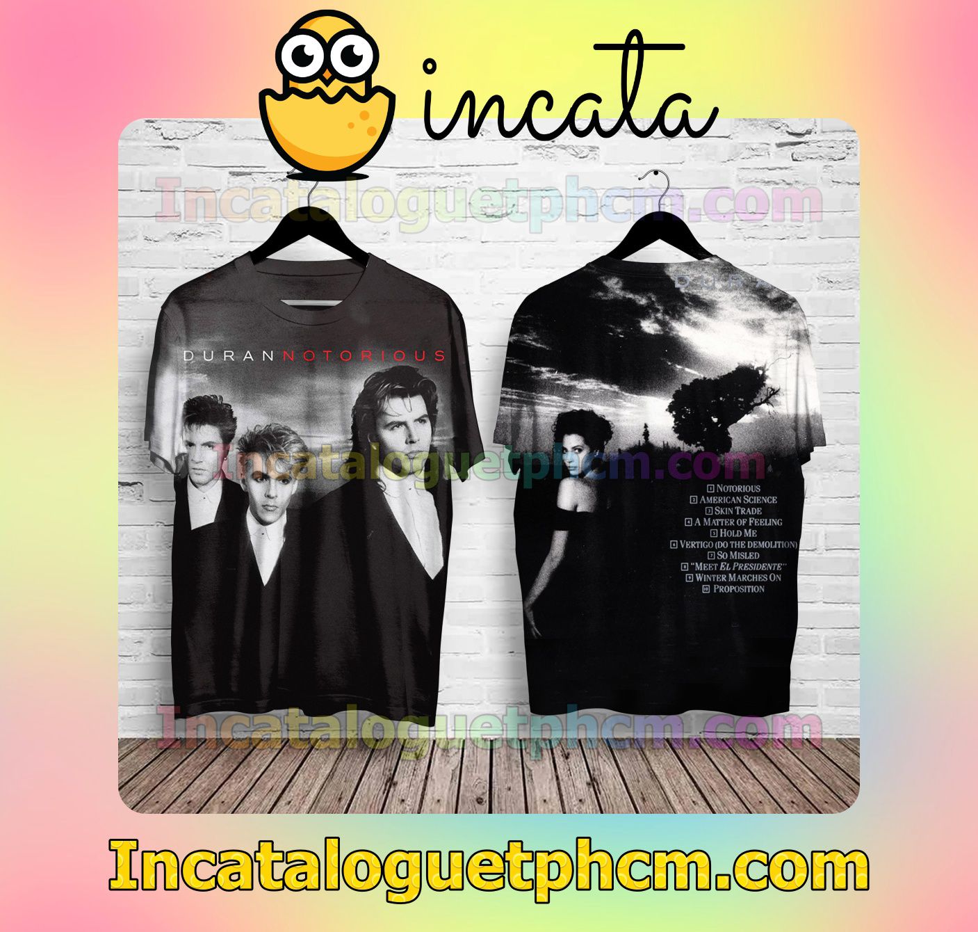 Duran Duran Notorious Album Cover Custom Shirts