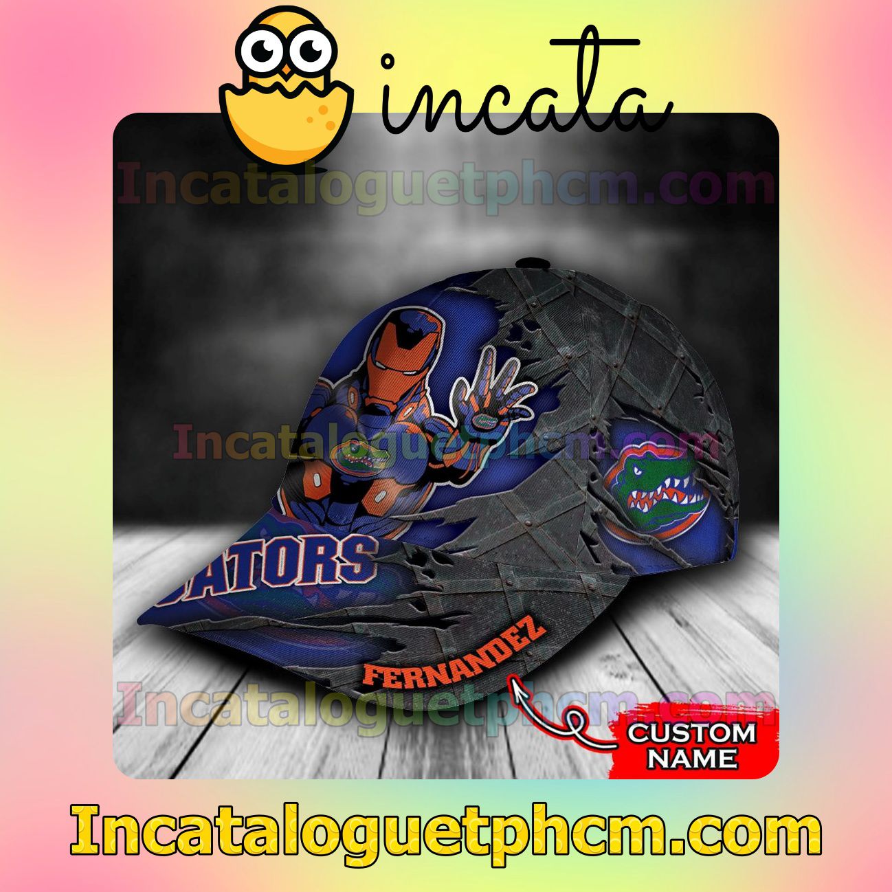 Wonderful Florida Gators Iron Man NCAA Customized Hat Caps