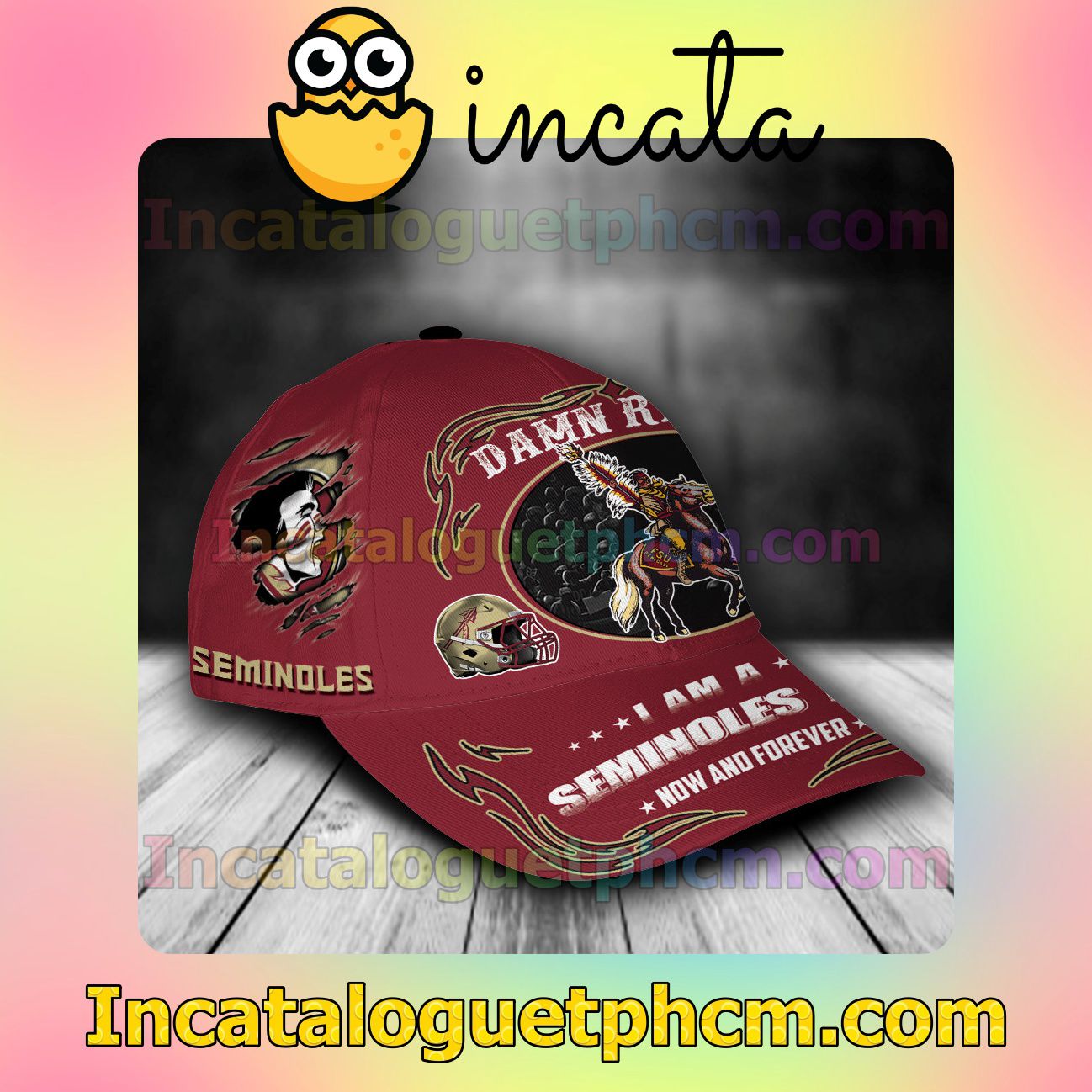 Hot Florida State Seminoles Mascot NCAA Customized Hat Caps