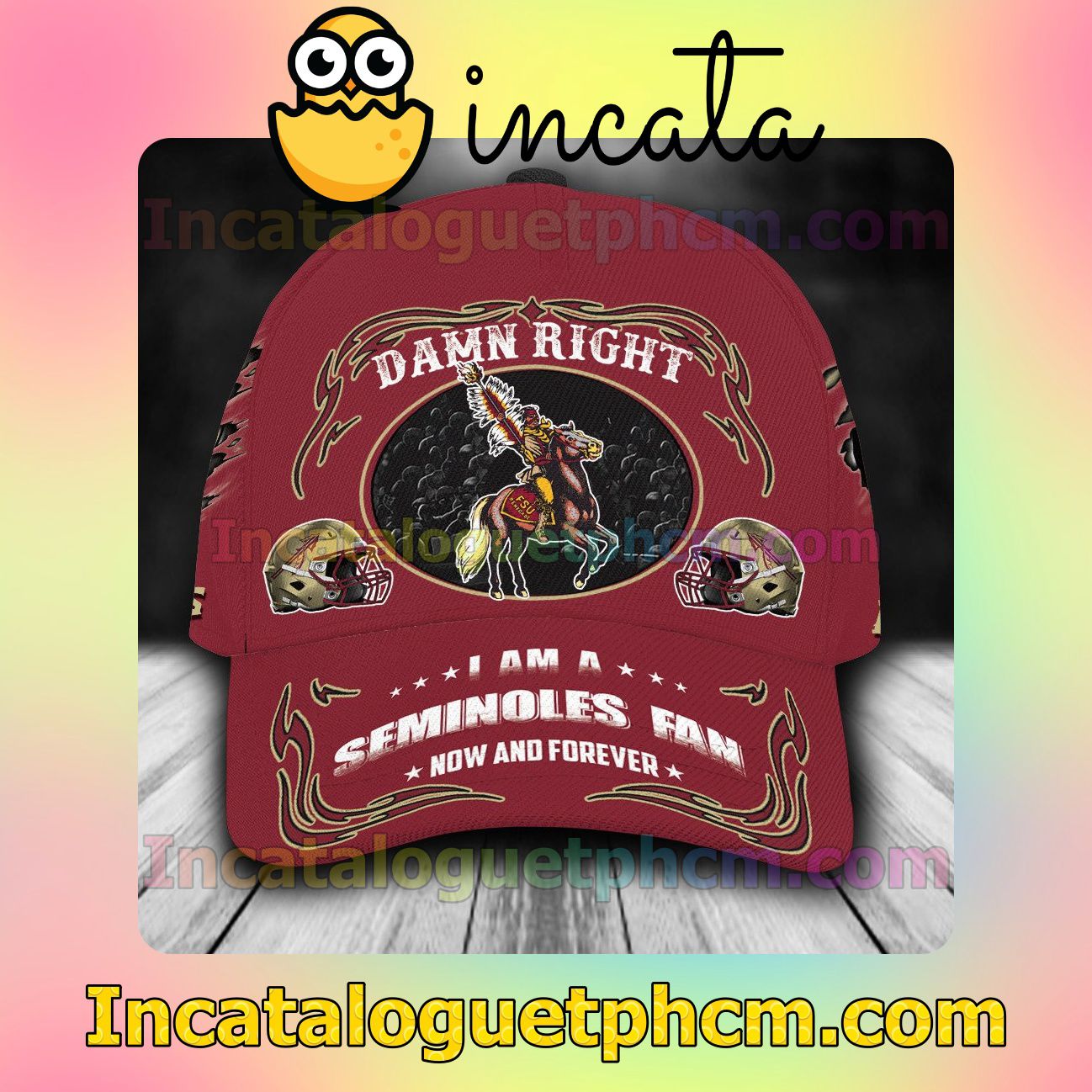 Florida State Seminoles Mascot NCAA Customized Hat Caps