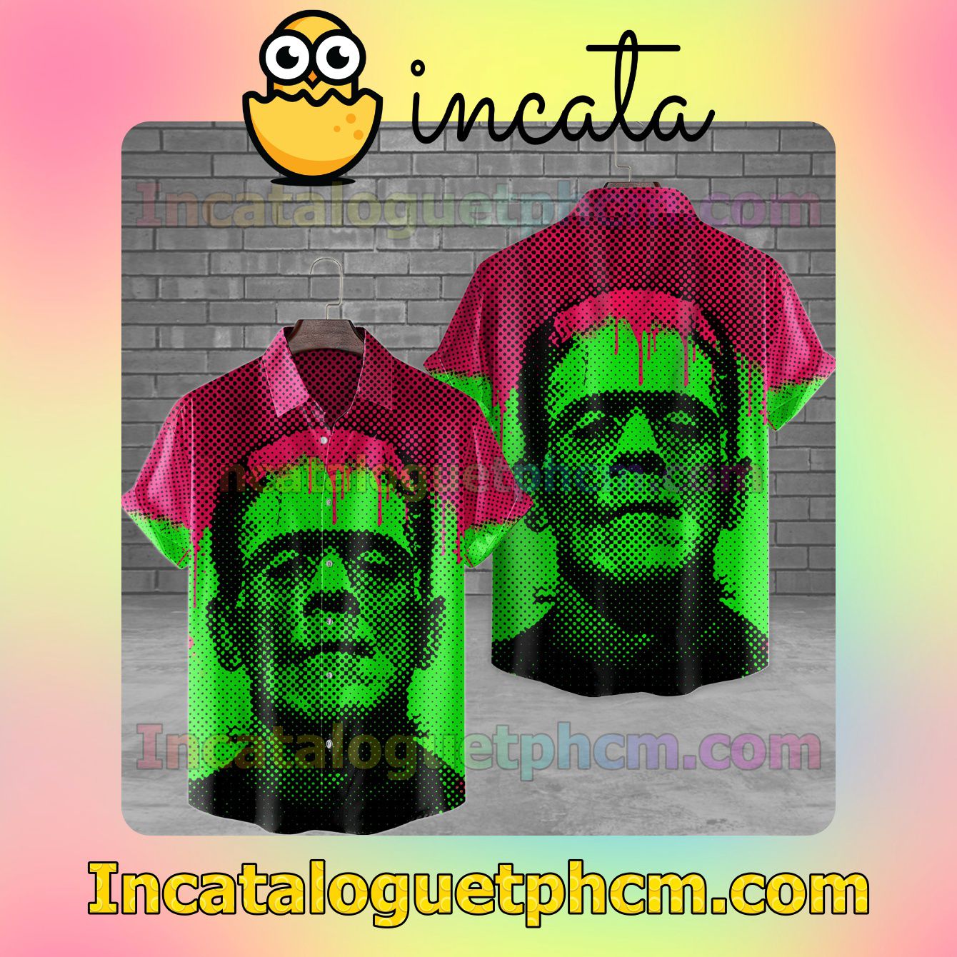 Frankenstein Drippy Frank Unisex Shirts