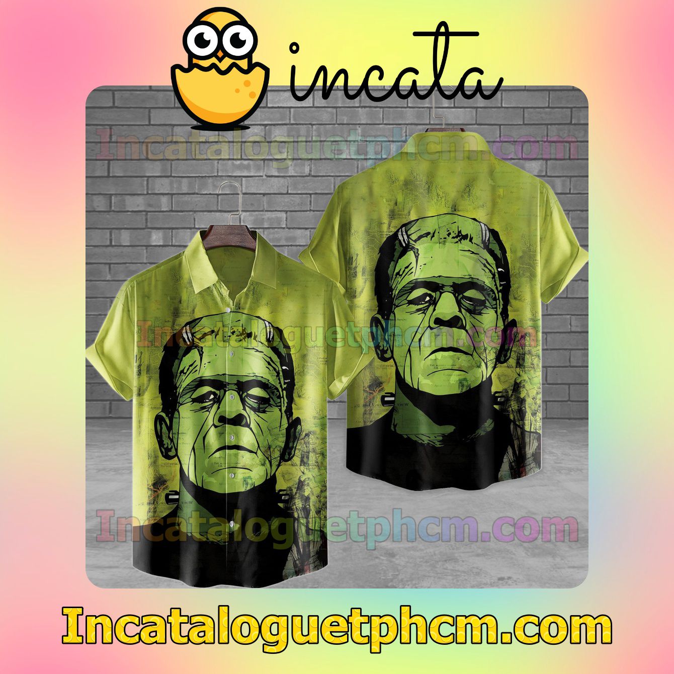 Frankenstein Painting Halloween Unisex Shirts
