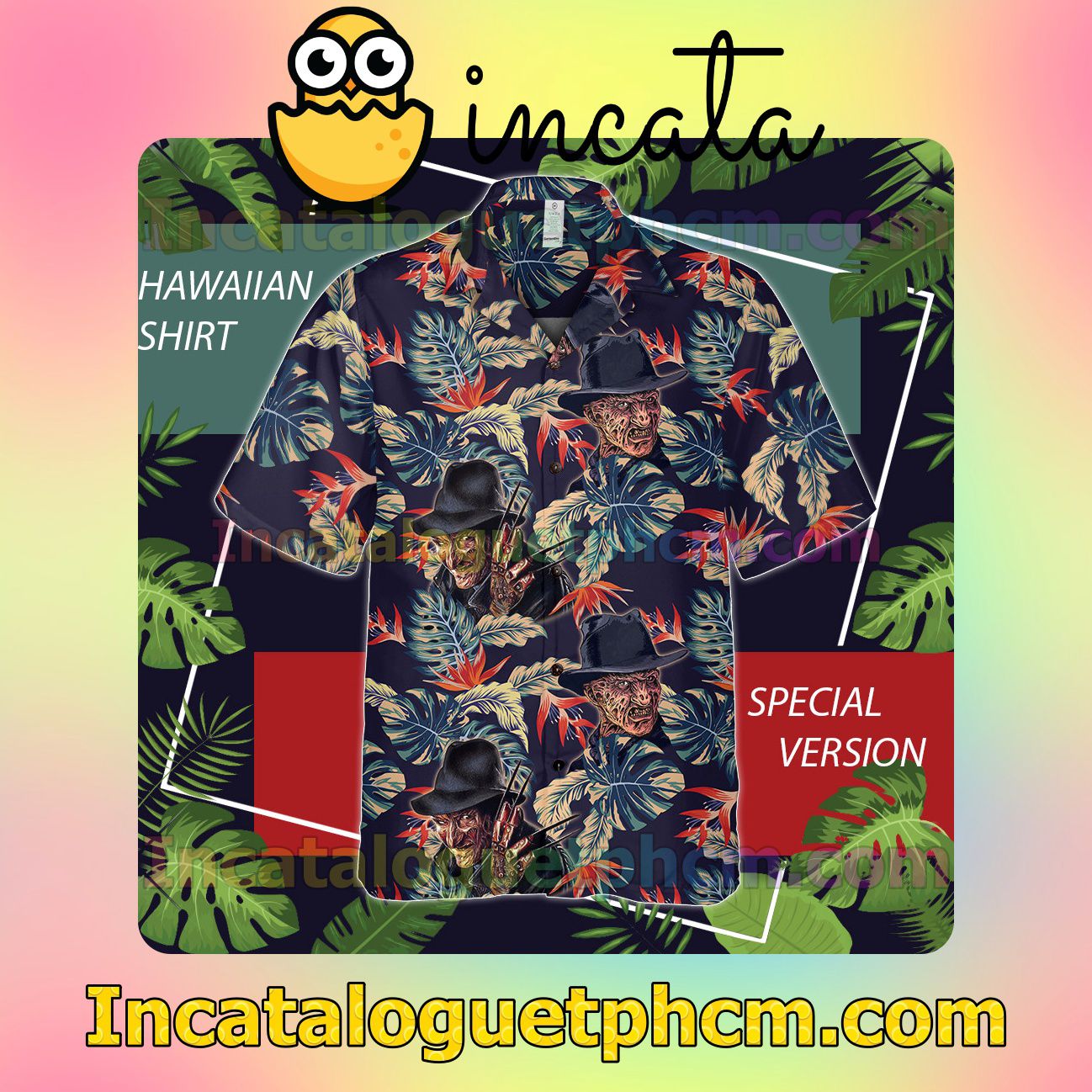 Freddy Krueger Tropical Strelitzia Unisex Shirts