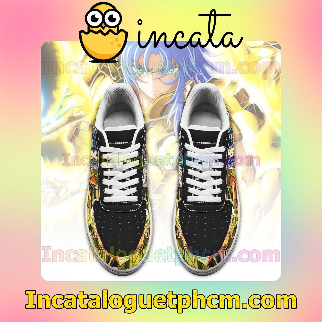 Check out Gemini Saga Uniform Saint Seiya Anime Nike Low Shoes Sneakers