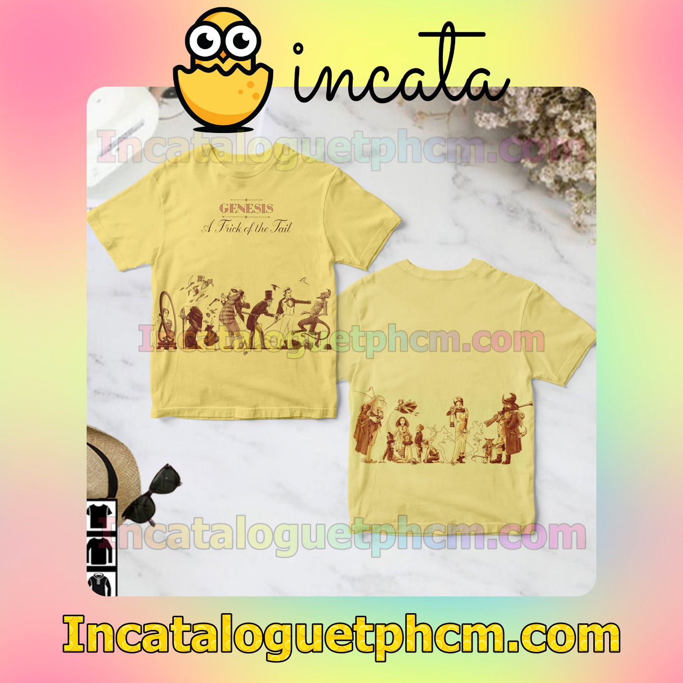 Genesis A Trick Of The Tail Yellow Custom Shirts
