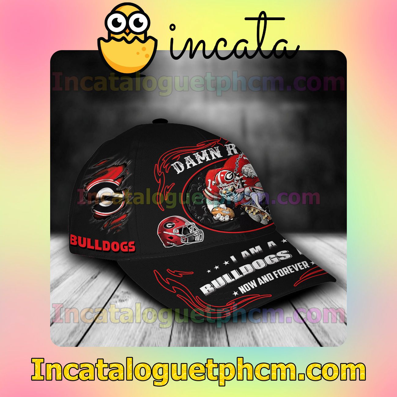 Handmade Georgia Bulldogs Mascot NCAA Customized Hat Caps