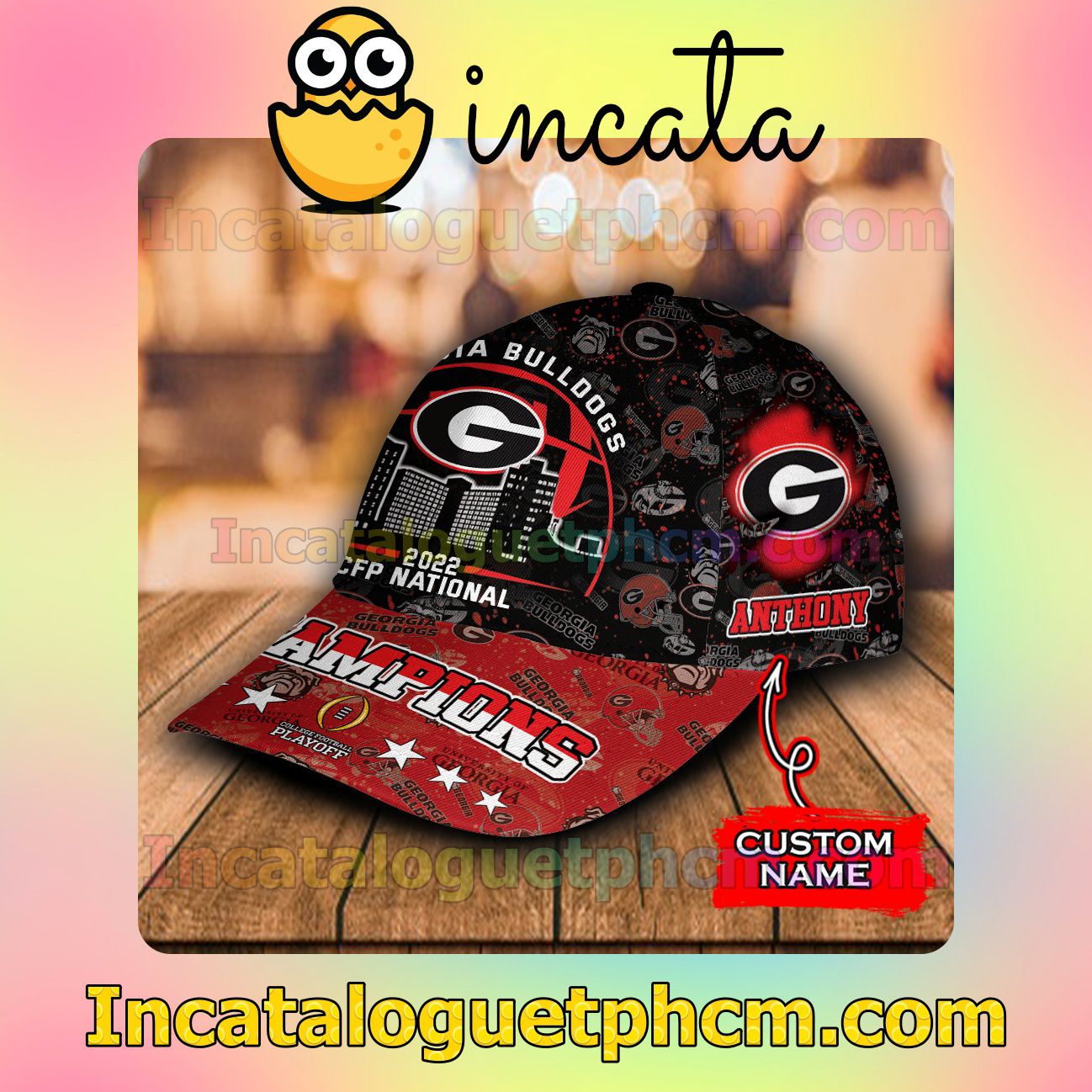Great Quality Georgia Bulldogs NCAA college football playoff 2021-2022 Customized Hat Caps