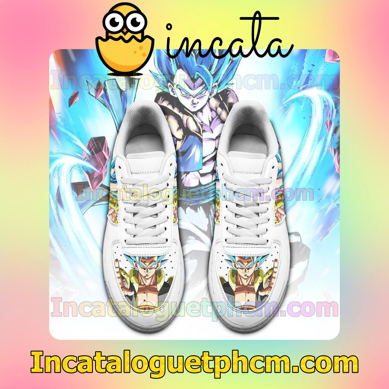 Great artwork! Gogeta Dragon Ball Z Anime Nike Low Shoes Sneakers