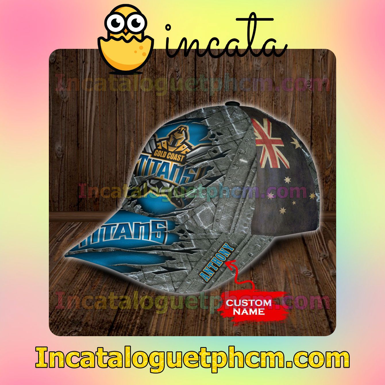 Official Gold Coast Titans NRL Customized Hat Caps