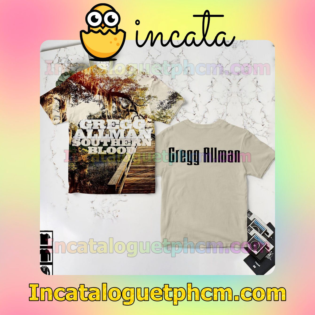 Gregg Allman Southern Blood Album Cover Fan Shirts