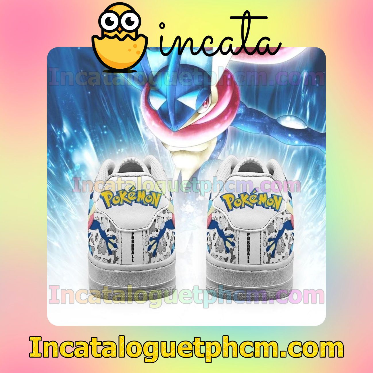 Mother's Day Gift Greninja Pokemon Nike Low Shoes Sneakers