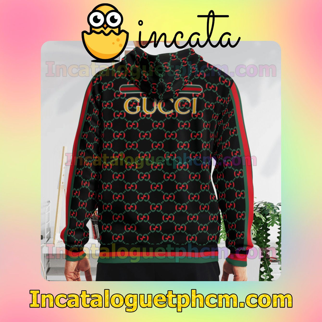 Sale Off Gucci Mickey Mouse Red And Green Stripes Nike Zip Up Hoodie