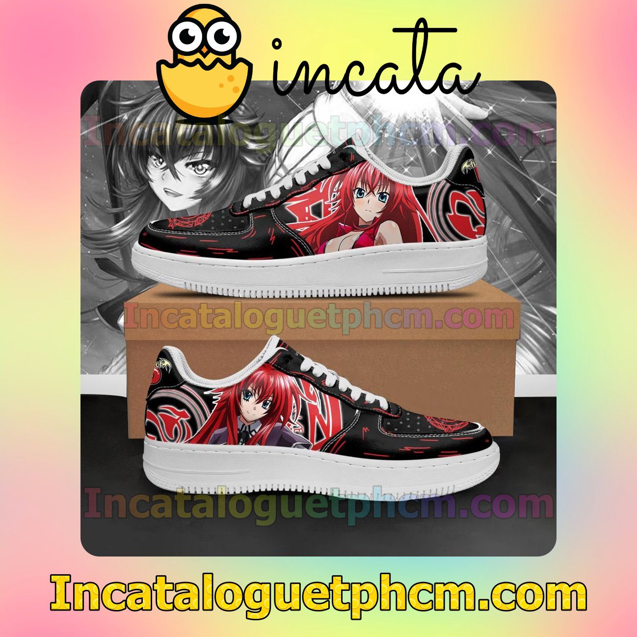 High School DxD Rias Anime Nike Low Shoes Sneakers