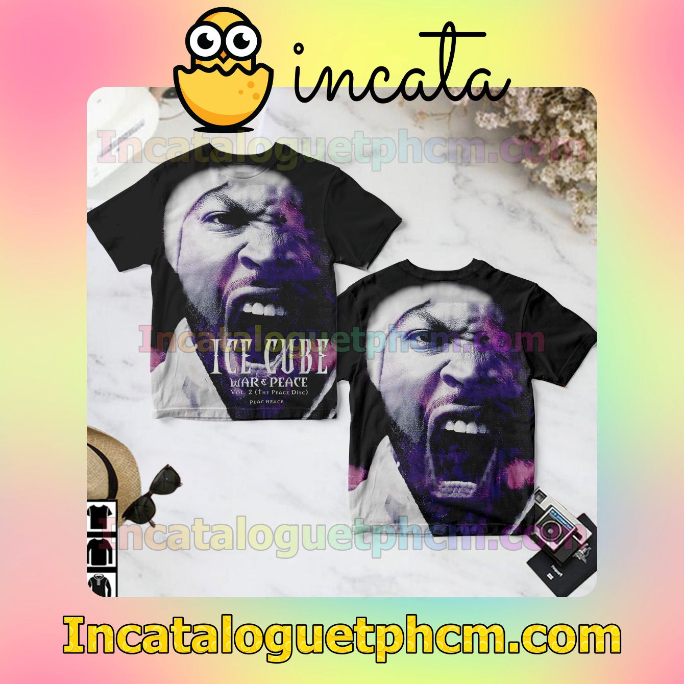 Ice Cube War And Peace Vol 2 Album Cover Fan Shirts