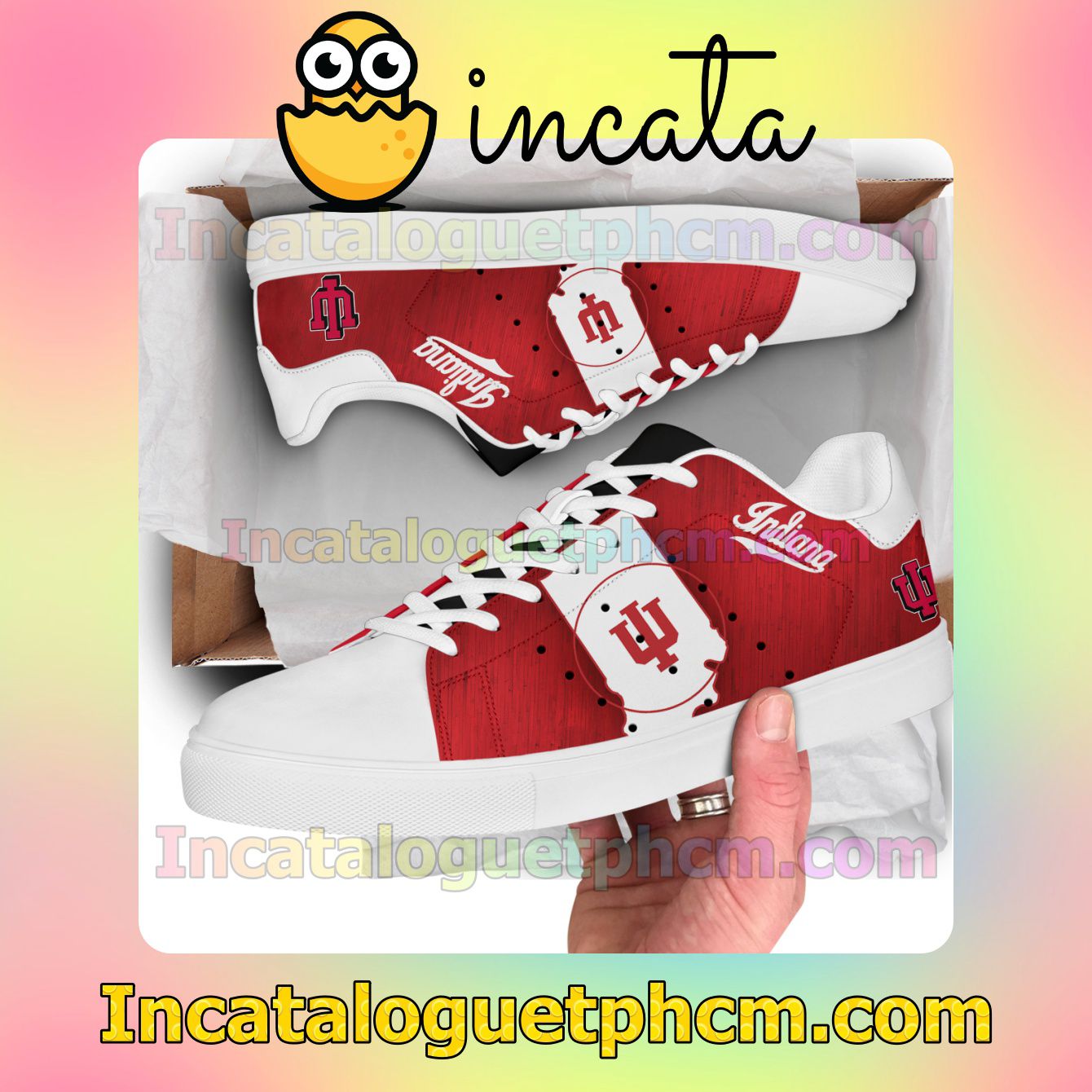 Indiana Hoosiers Logo Stan Smith Shoes