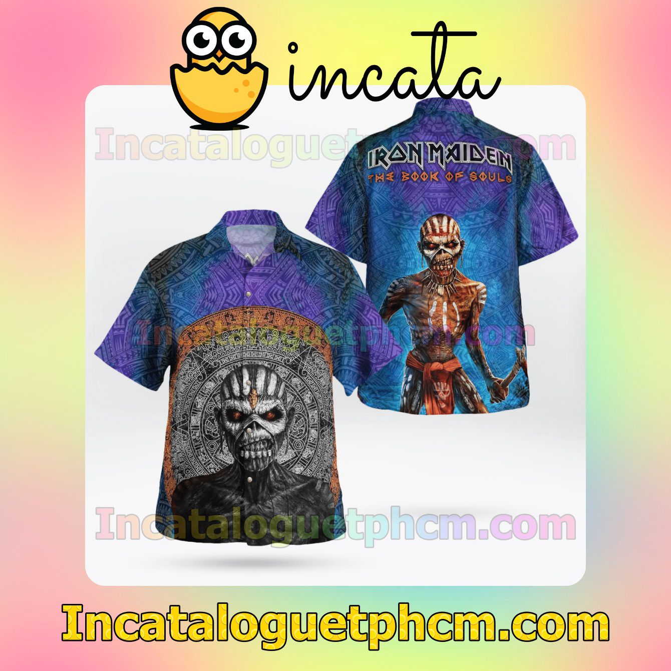 Iron Maiden The Book Of Souls (2015) Short Sleeve Shirts