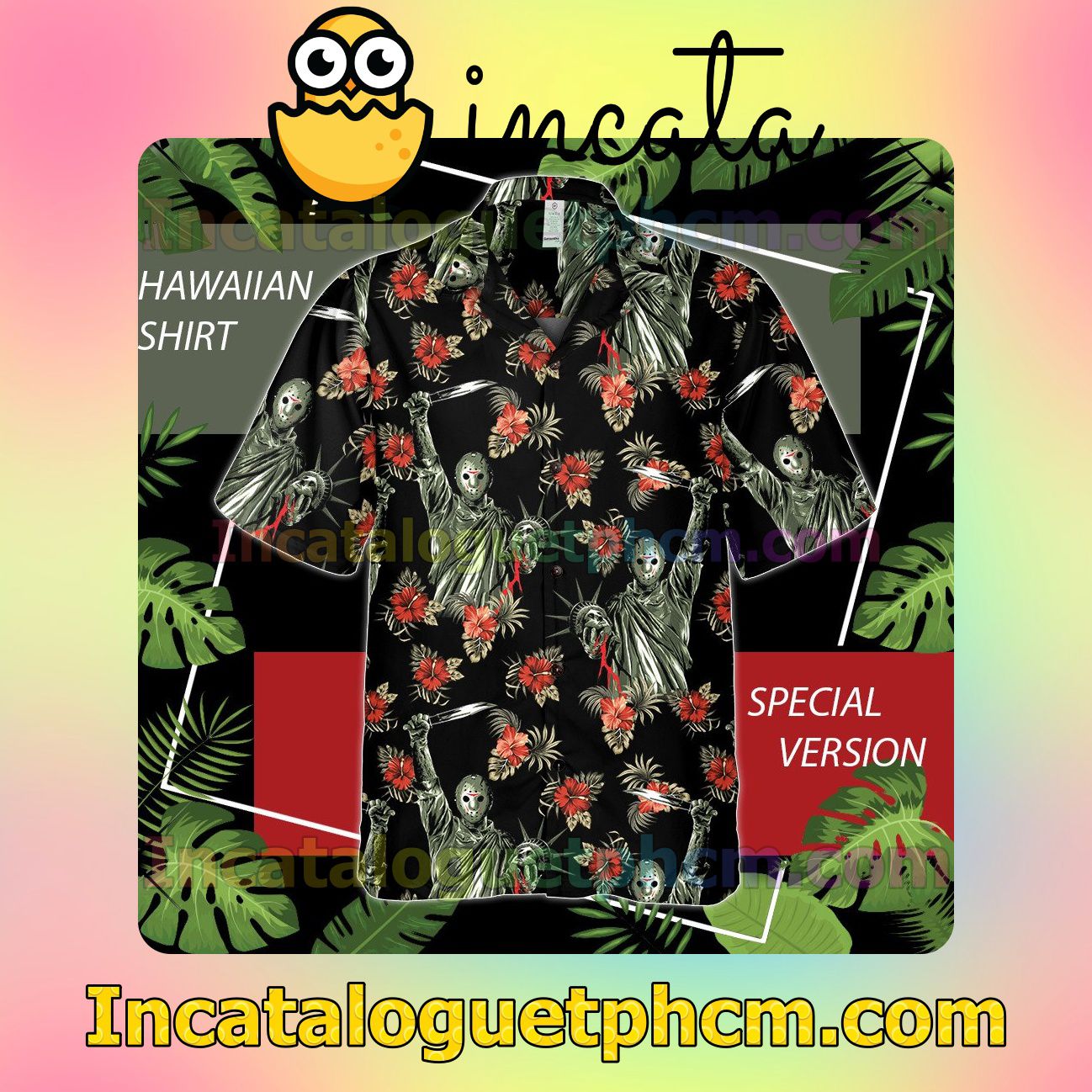 Jason Voorhees Tropical Floral Unisex Shirts