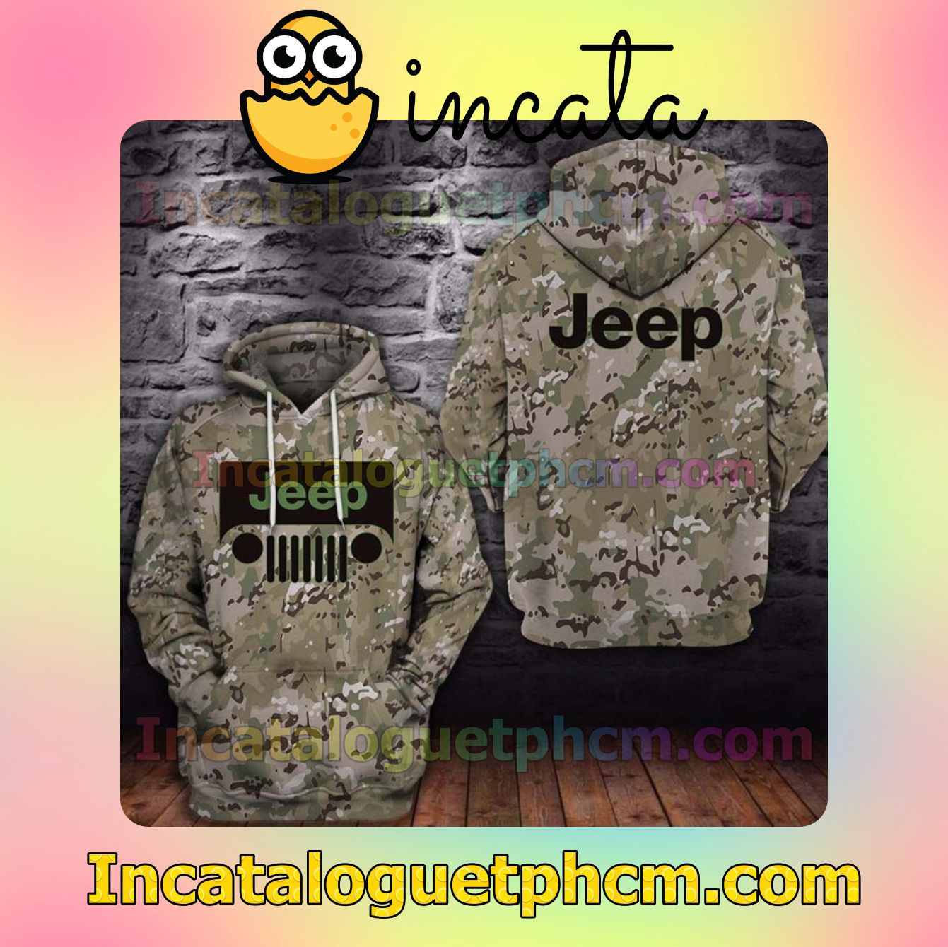 Jeep Camouflage Nike Zip Up Hoodie