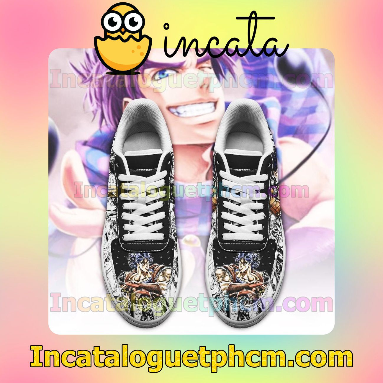 Hot Deal Jonathan Joestar Manga JoJo's Anime Nike Low Shoes Sneakers