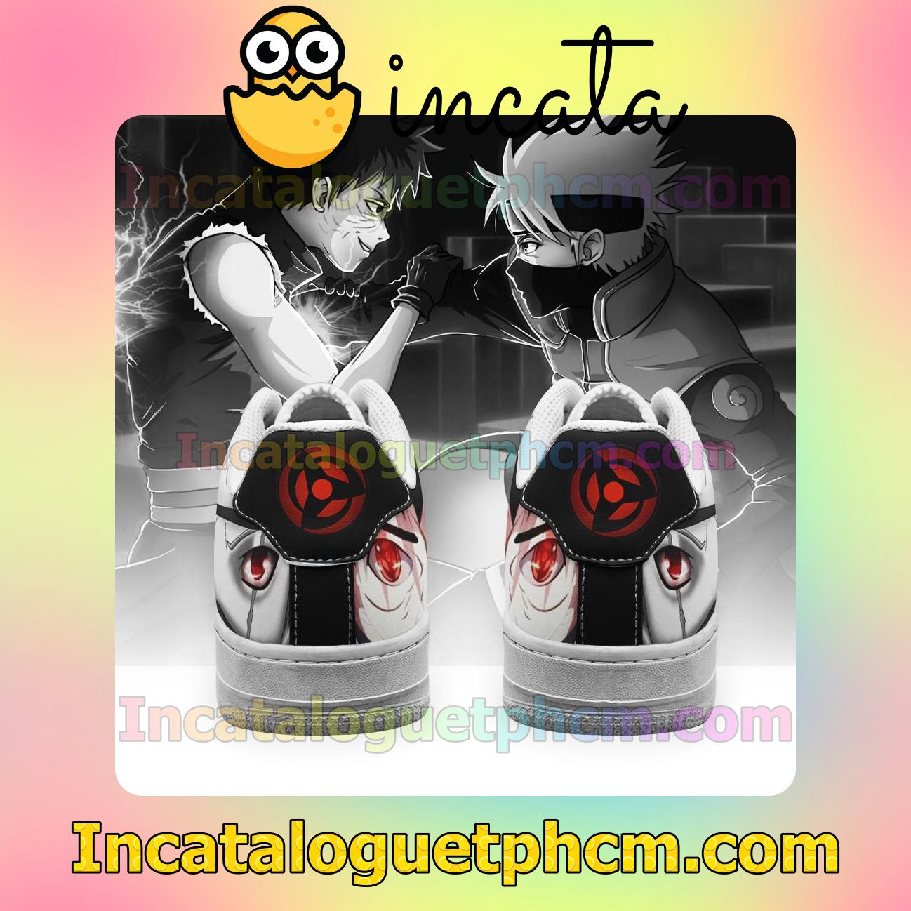 The cheapest Kakashi and Obito Air For Eyes Naruto Anime Nike Low Shoes Sneakers