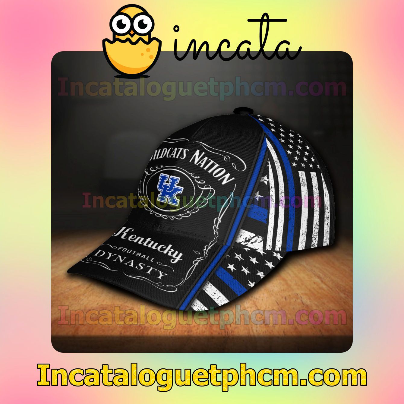 Great Quality Kentucky Wildcats NCAA & Jack Daniel Customized Hat Caps