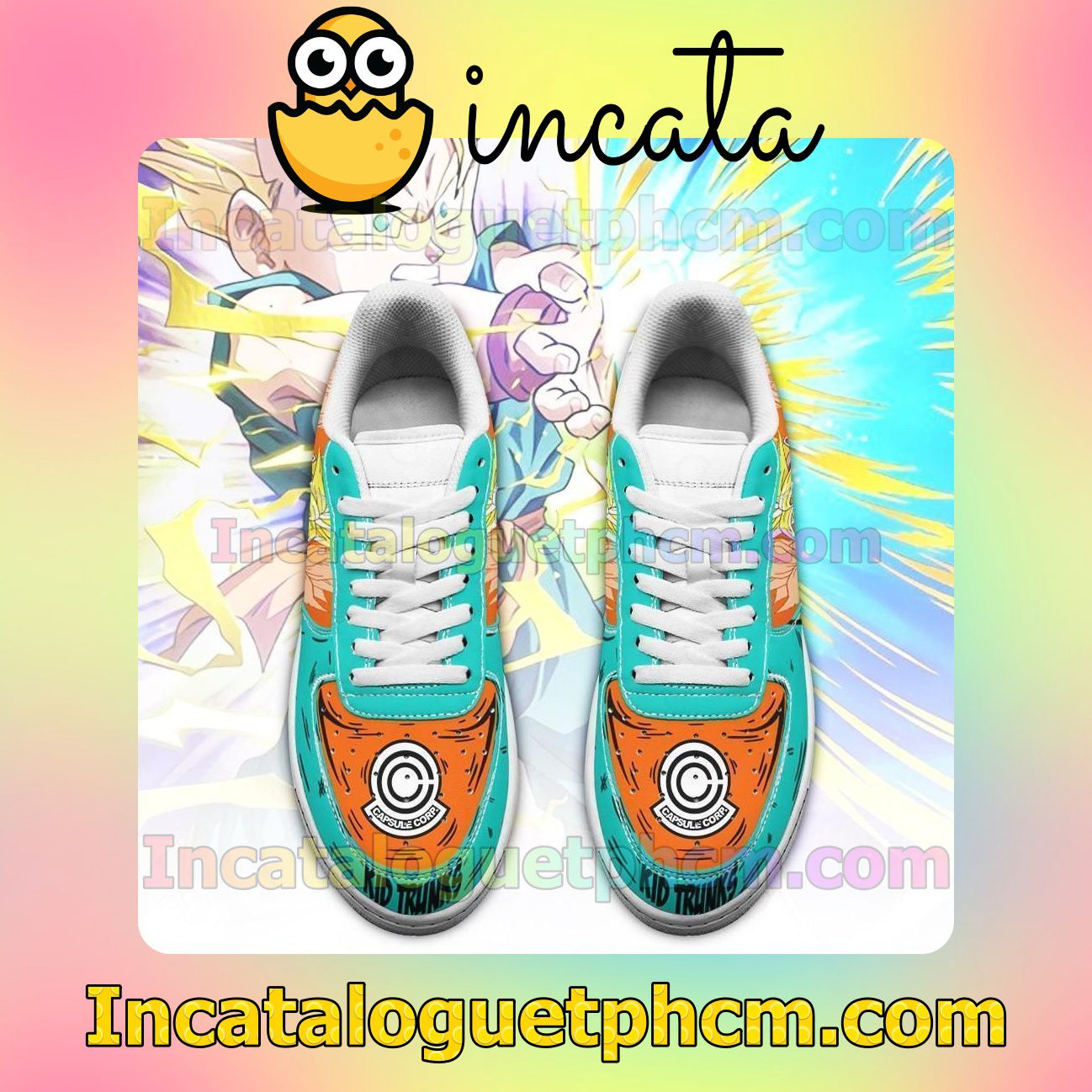 Very Good Quality Kid Trunks Dragon Ball Anime Nike Low Shoes Sneakers