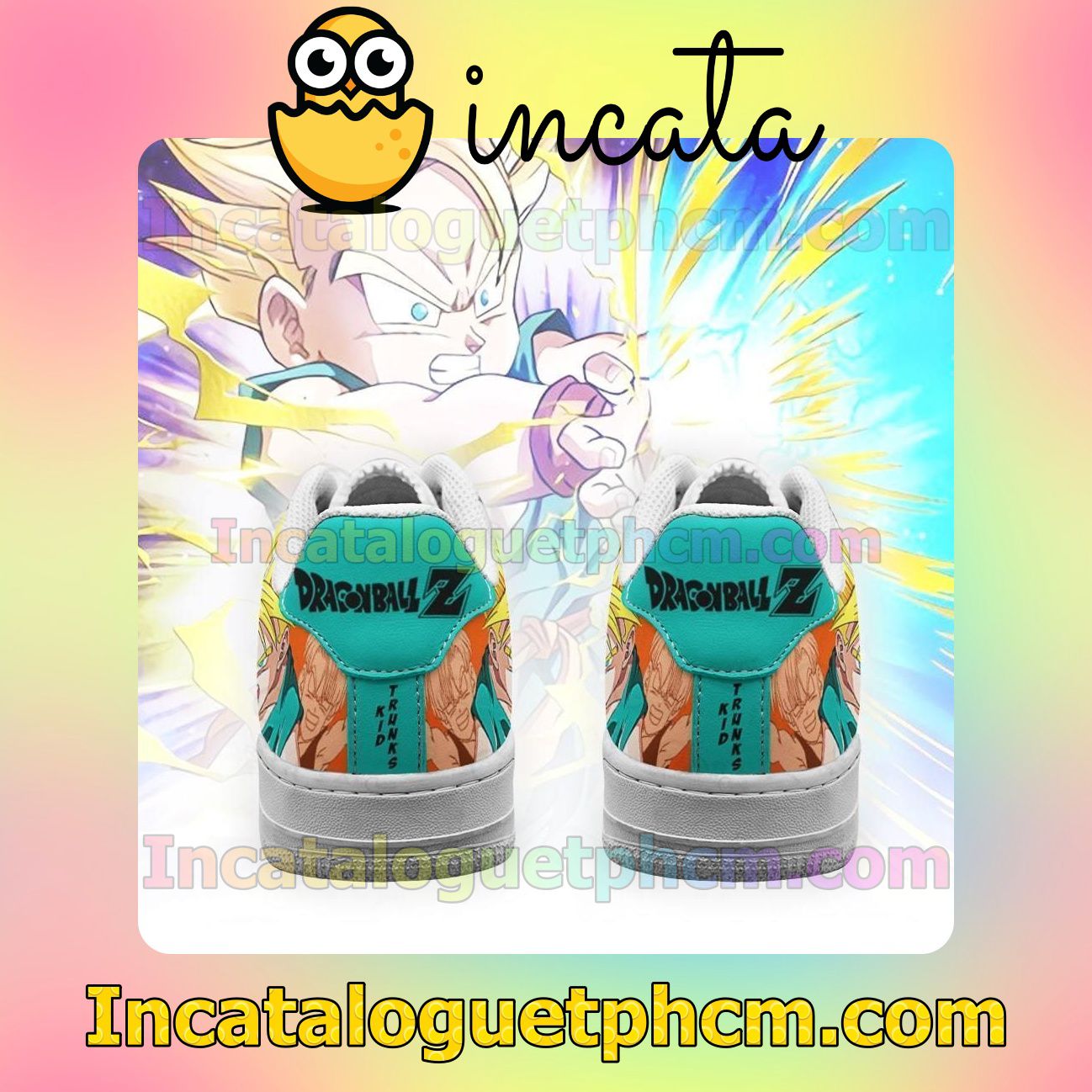 Adorable Kid Trunks Dragon Ball Anime Nike Low Shoes Sneakers