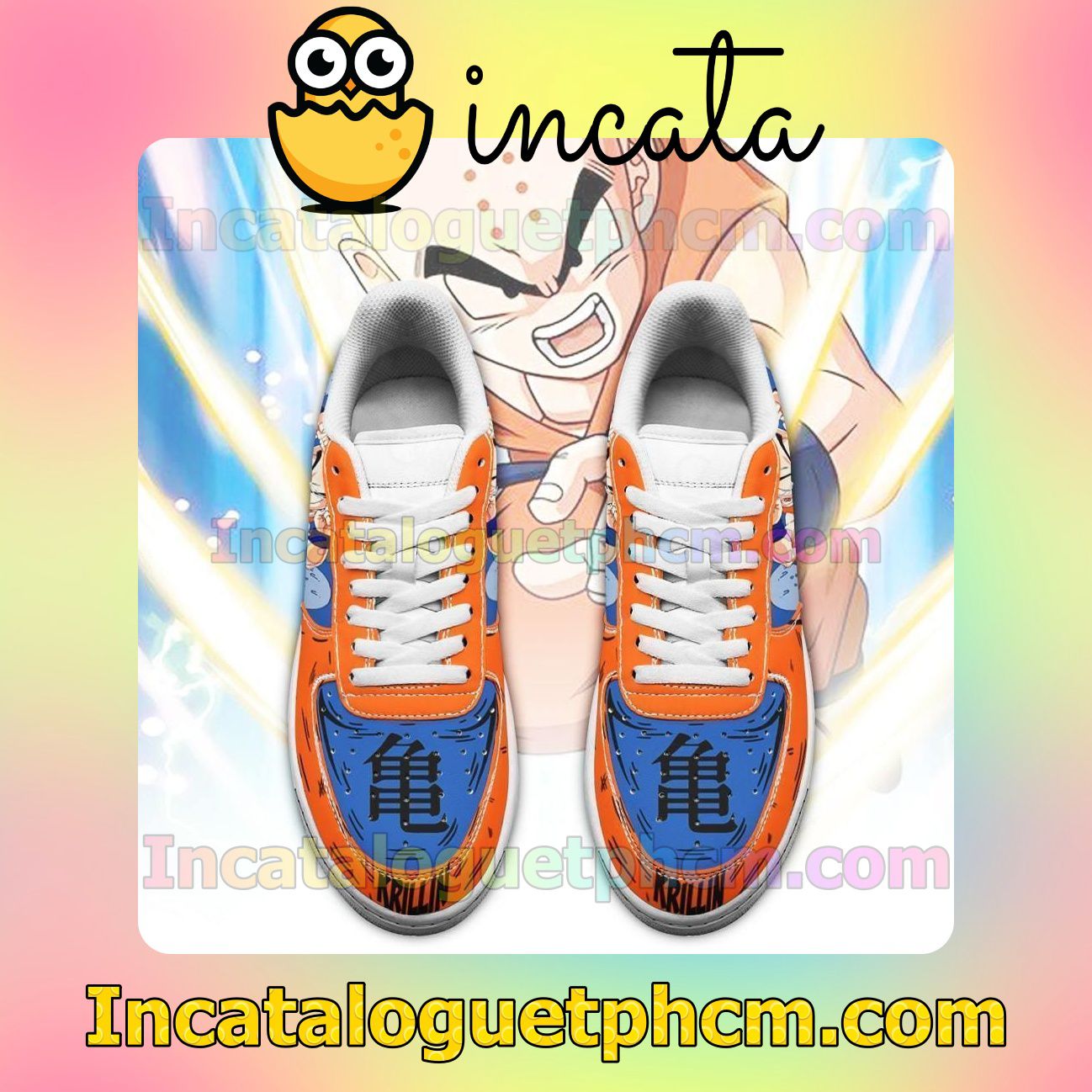 Absolutely Love Krillin Dragon Ball Anime Nike Low Shoes Sneakers