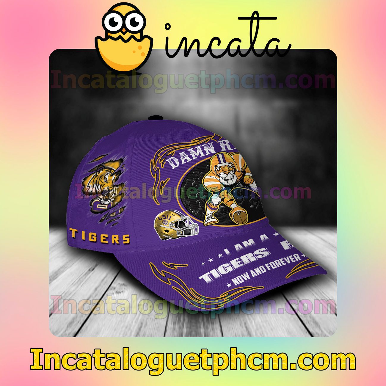 Fantastic LSU Tigers Mascot NCAA Customized Hat Caps