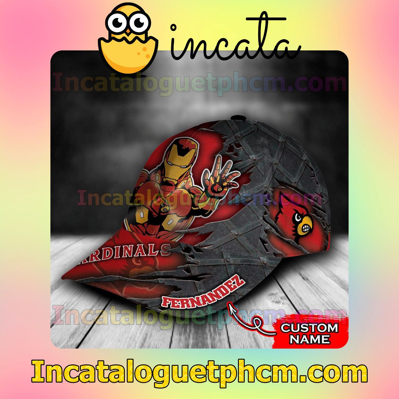 Top Selling Louisville Cardinals Iron Man NCAA Customized Hat Caps