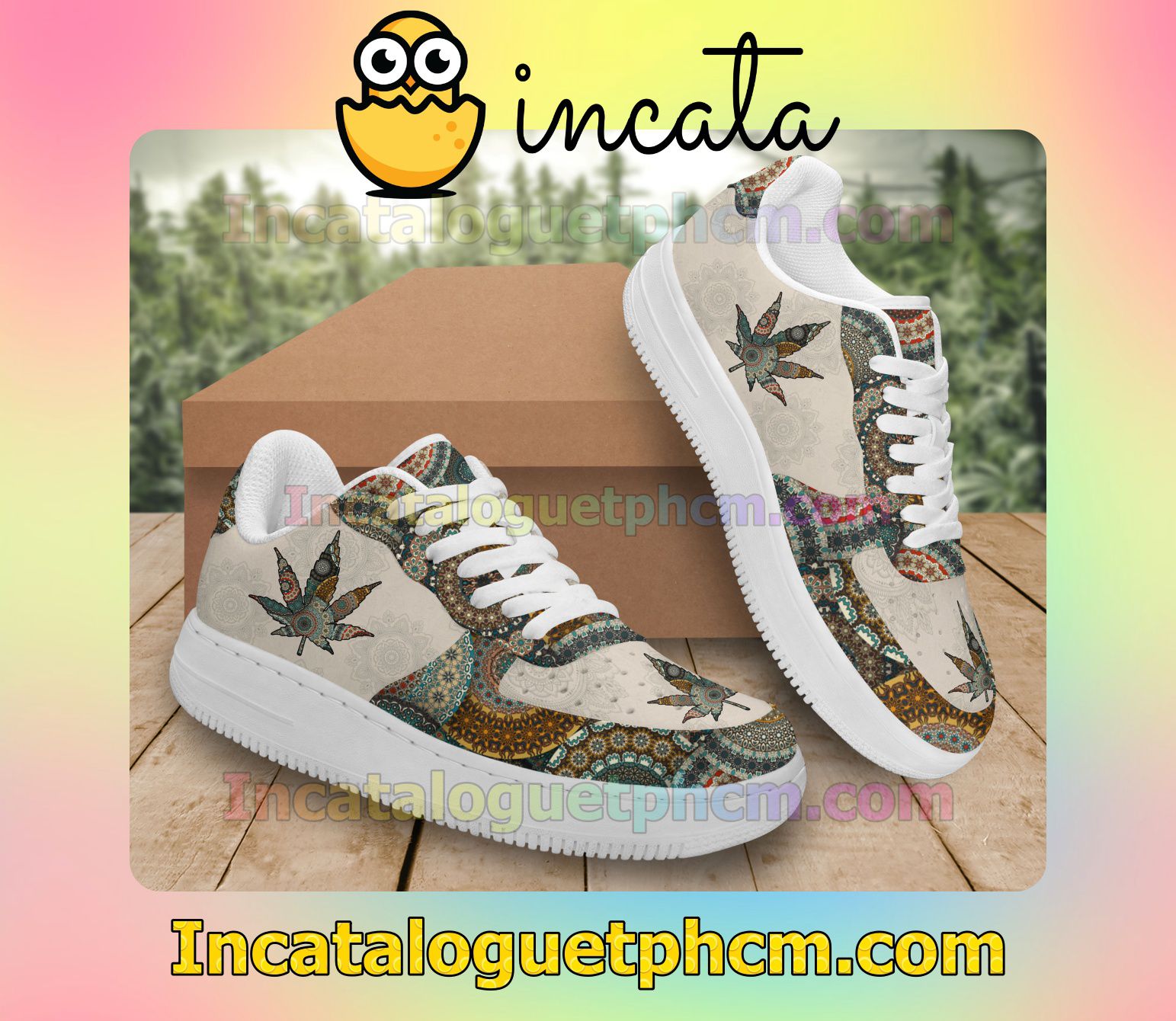 Wonderful Mandala Cannabis Weed Nike Shoes Sneakers