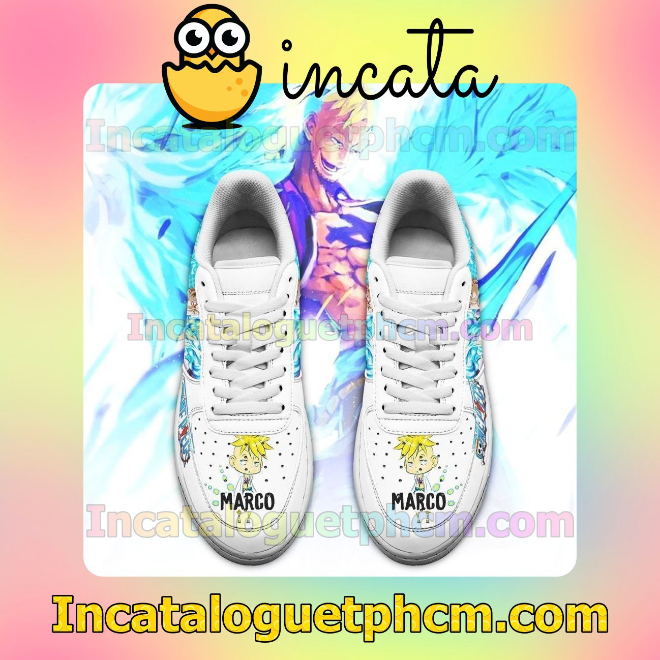 All Over Print Marco One Piece Anime Nike Low Shoes Sneakers