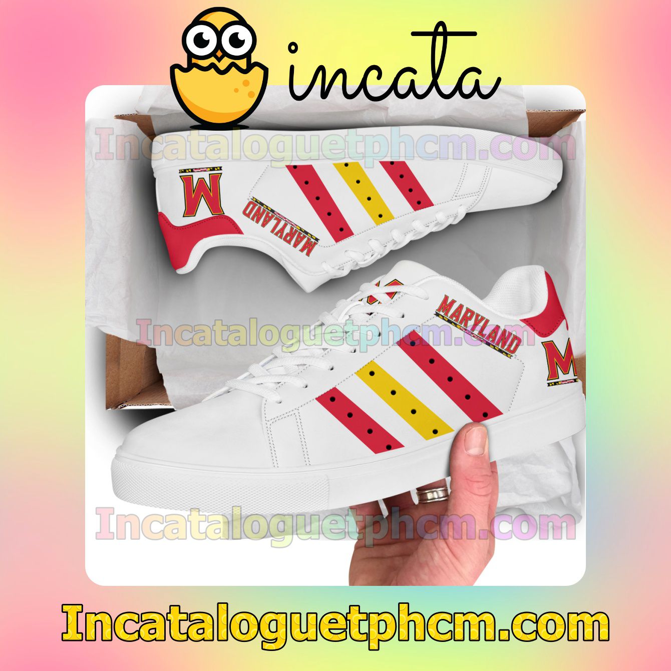 Maryland Terrapins Logo Stan Smith Shoes