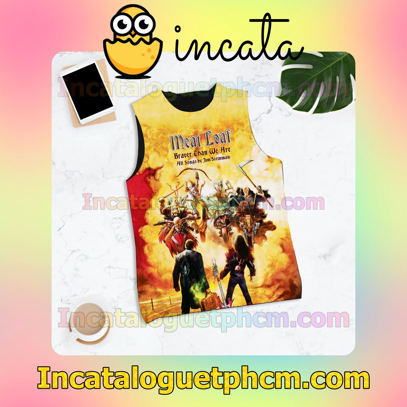 Meat Loaf Braver Than We Are All Song By Jim Steinman Sleeveless Racer Back Tank Tops